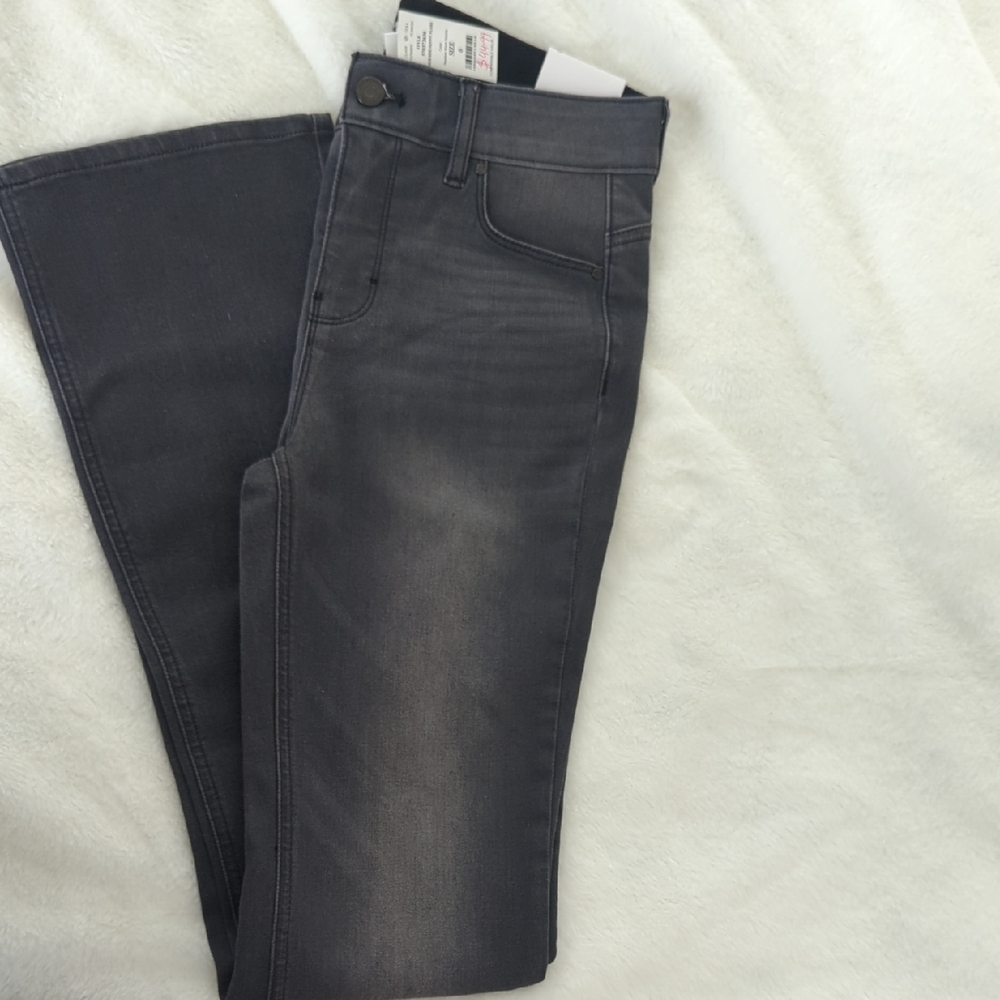 White House Black Market Dark Gray Flare Jeans